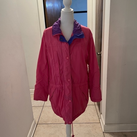 Eddie Bauer pink purple gore Tex rain jacket size m - Picture 1 of 11